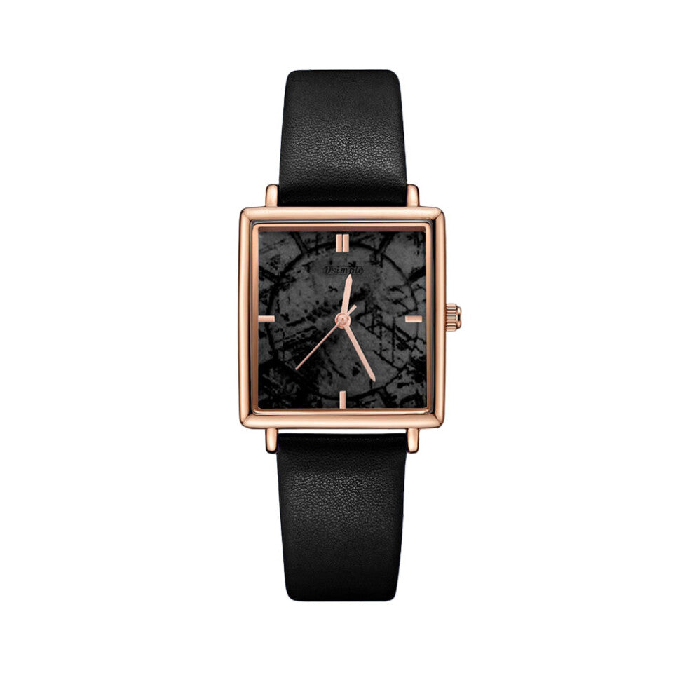 Casual Watch for Women Leather Belt Clock Ladies' Formal Watches & Bracelet Set relogio feminino