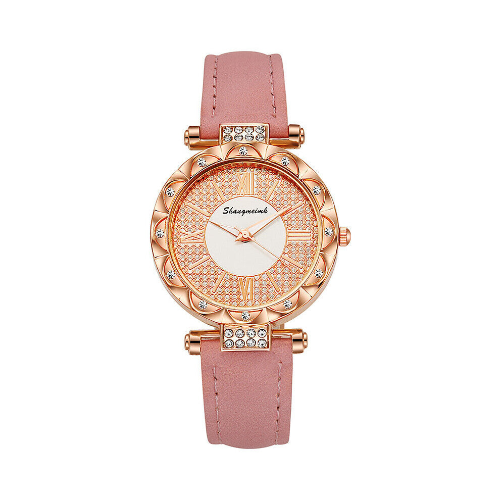 Rhinestone Watch For Women Leather Quartz Ladies Watches Starry Dress Clock Female Wristwatch Casual montre femme