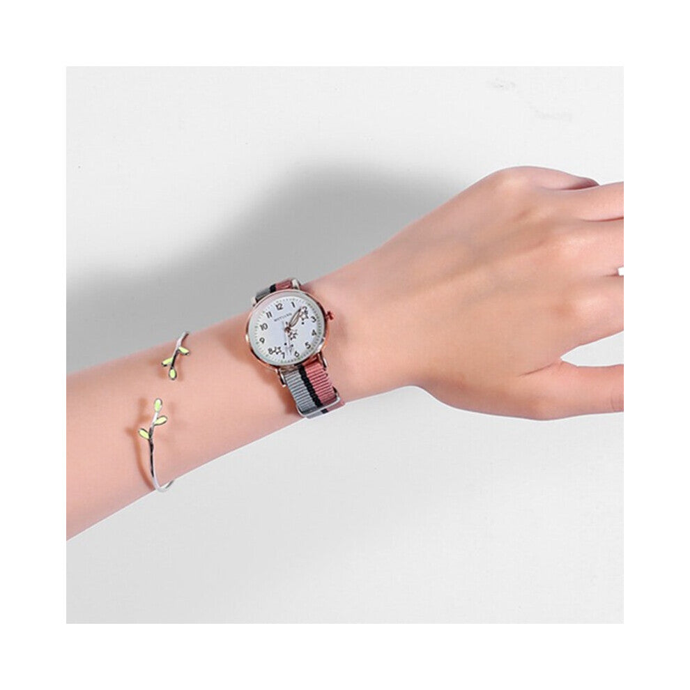 Luminous Watch For Women Stitching Nylon Strap Ladies Watches Star Girls Quartz Wristwatch relogio feminino montre femme