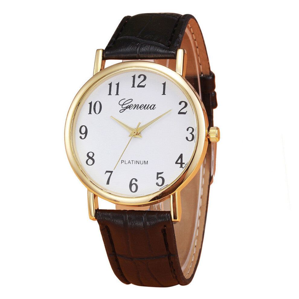 Retro Leather Band Analog Alloy Quartz Wrist Watch Wristwatch Ladies Bracelet Watch Casual Relogio Femenino Gift