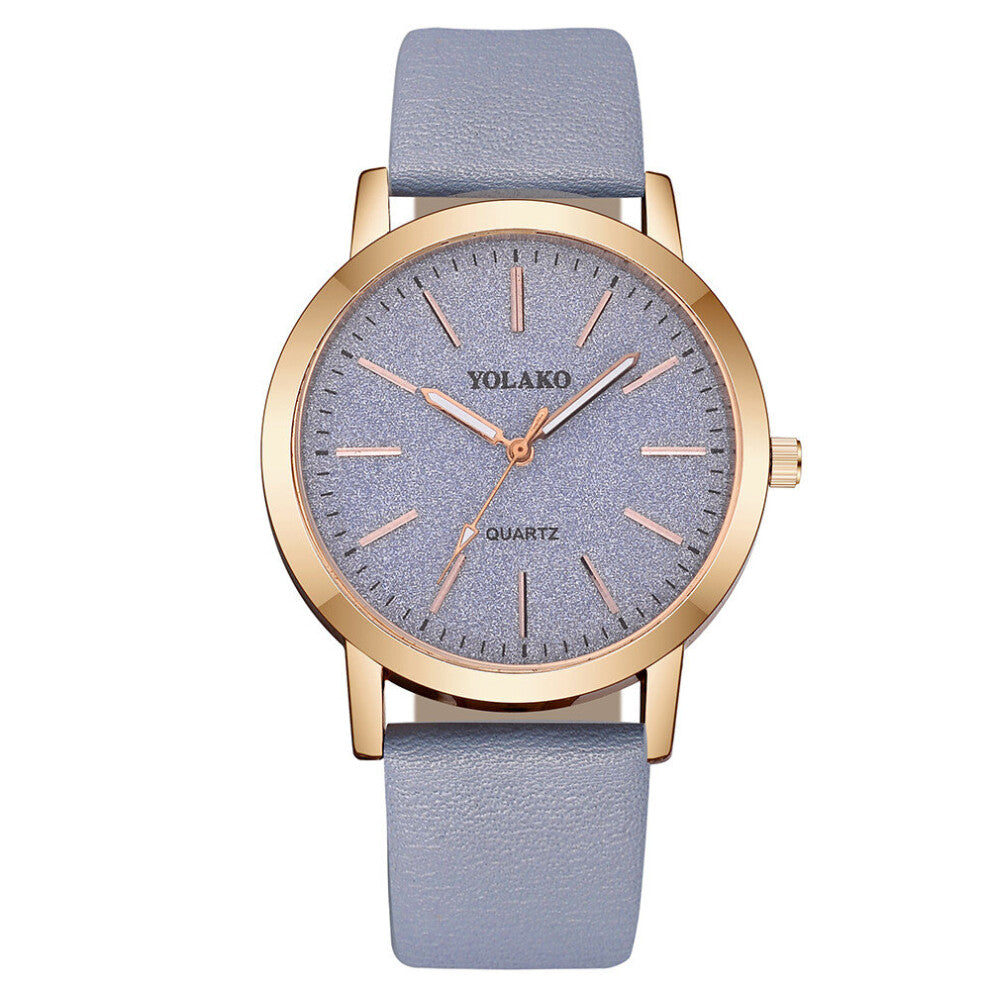 YOLAKO Star Watch Minimalism Women's Watches Leather Strap Quartz Wristwatches Bayan Kol Saati