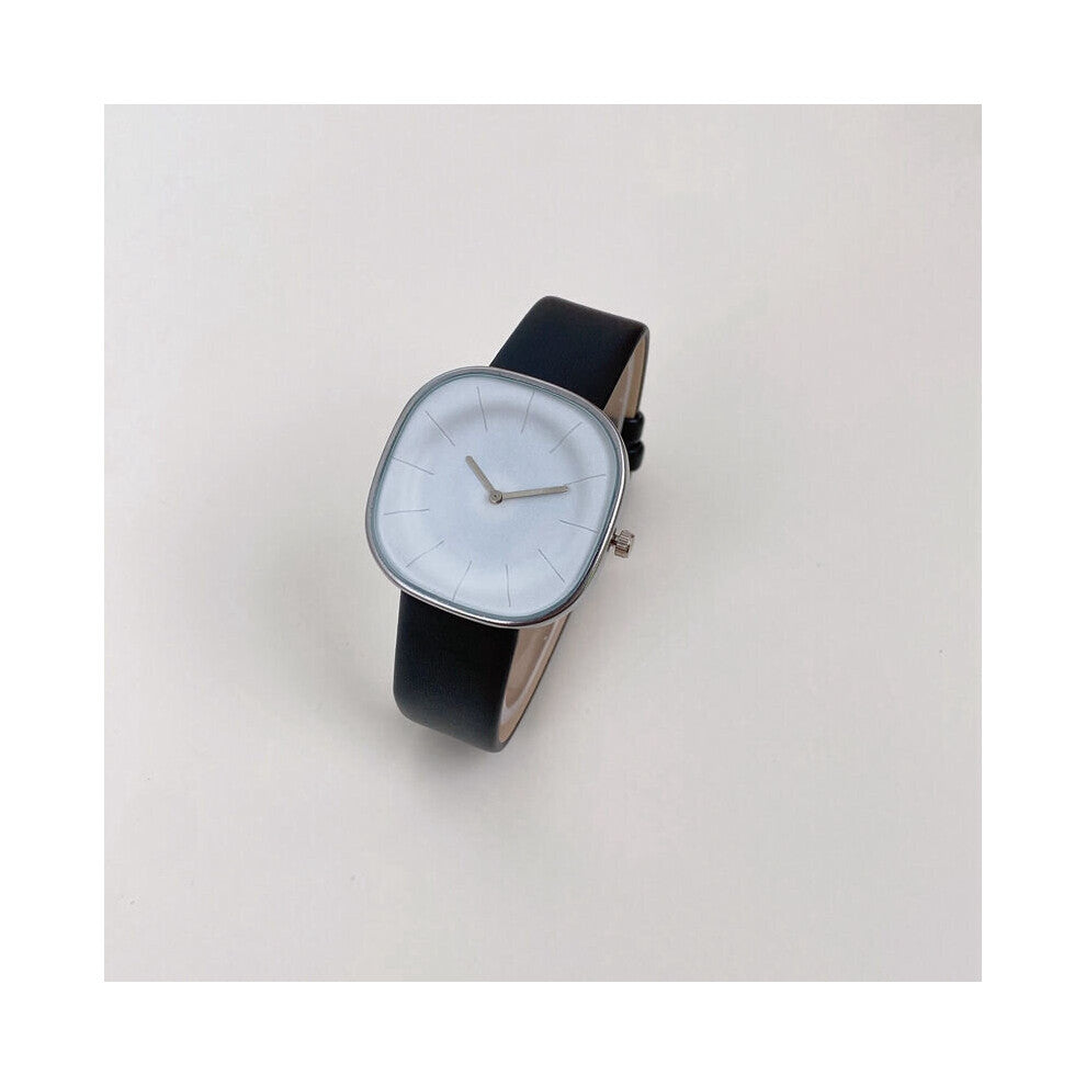 Innovative Square Quartz Stainless Dial Casual Wrist Watches Leather Strap Fashionable Clock Waterproof Wristwatch for Women