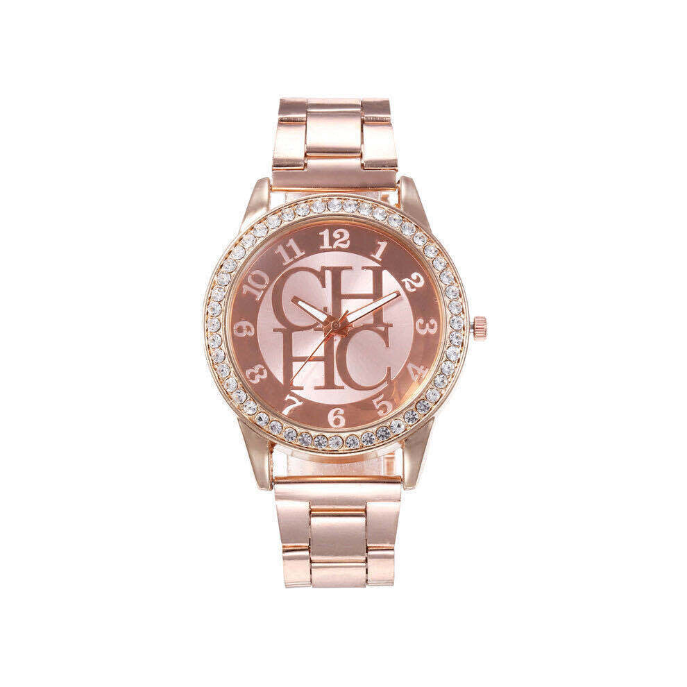 Ladies Watch Stainless Steel Water Resistant Diamond Digital Quartz Watches For Women Montre Gift