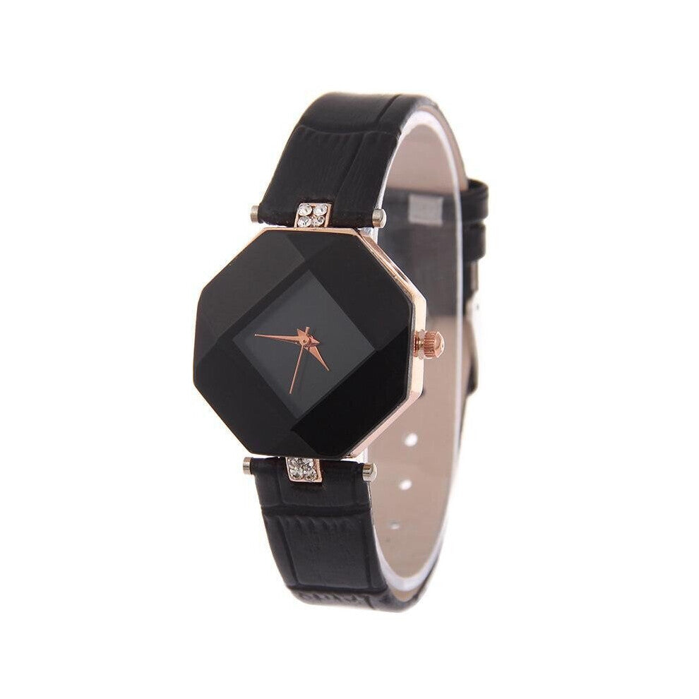 High-quality Hot 5color Jewelry Watch Gift Table Women Watches Jewel Gem Cut Rhinestones Geometry Wristwatches