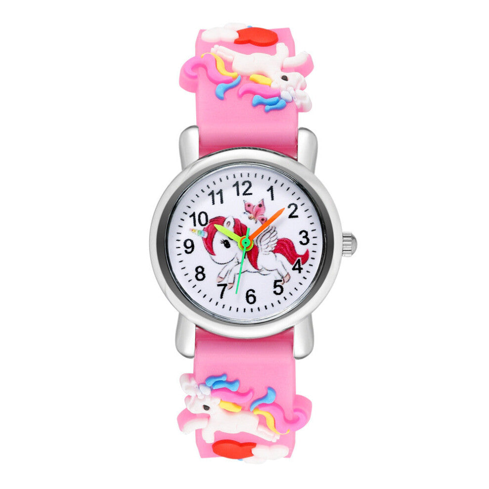 Kids Watch Children Girls Boys Students Unicorn Colourful Silicone Watches Lovely Stars Party Gift Quartz Wrist Watch