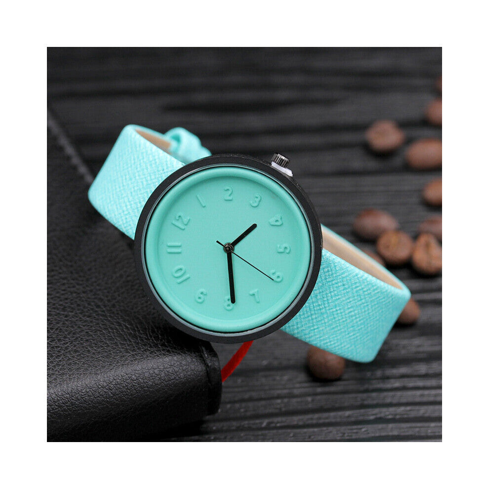 Style Women Watches Canvas PU Leather Number Quartz Wrist Watch relogio feminino orologi donna