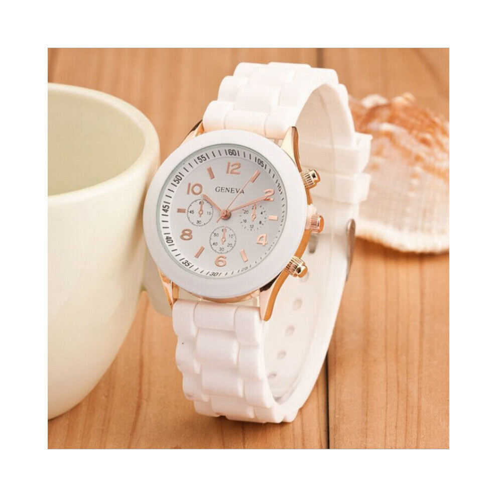 Women Watches Ultra-thin Quartz Watch Ladies Clock Silicone Wristwatch