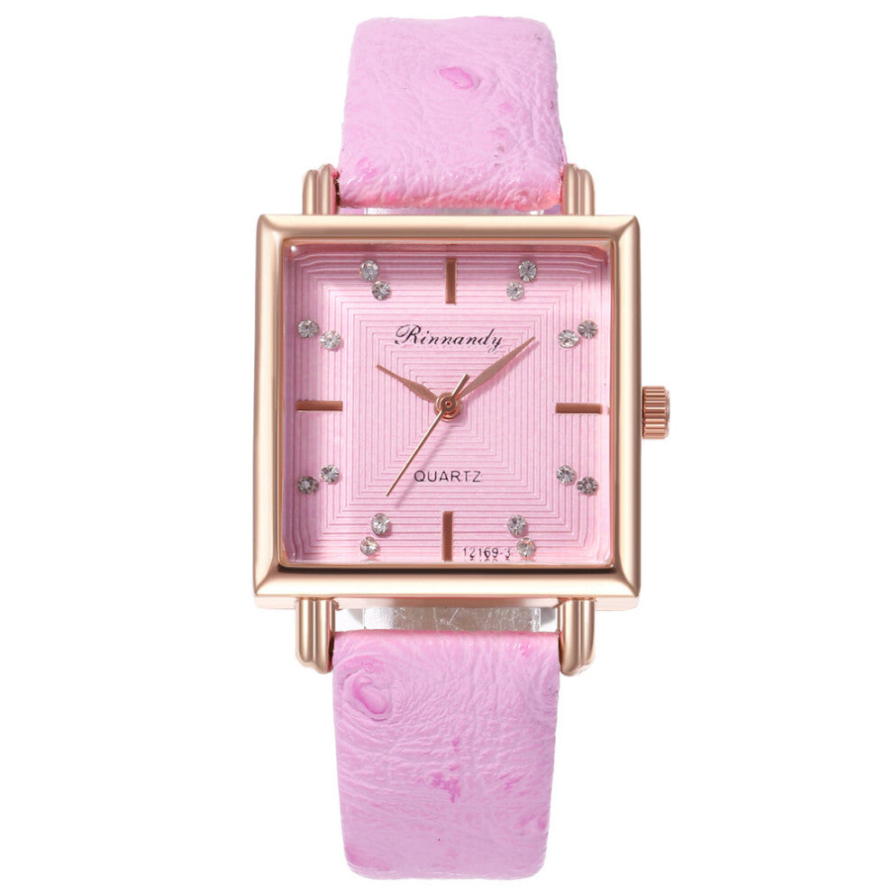 Leather Strap Wrist Watches For Women Square Small Dial Bracelet Quartz Watch Lady Casual Clock Relogio Feminino