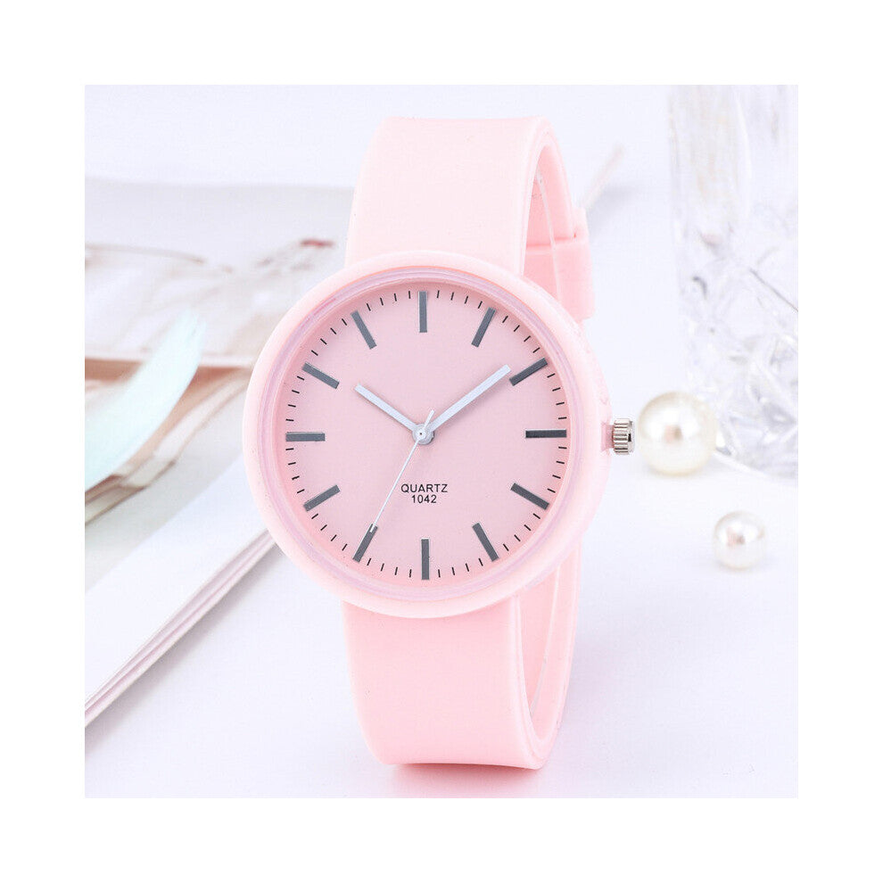 Jelly Watch Women Watches Pink Silicone Band Quartz Wristwatches Casual Girls Watches