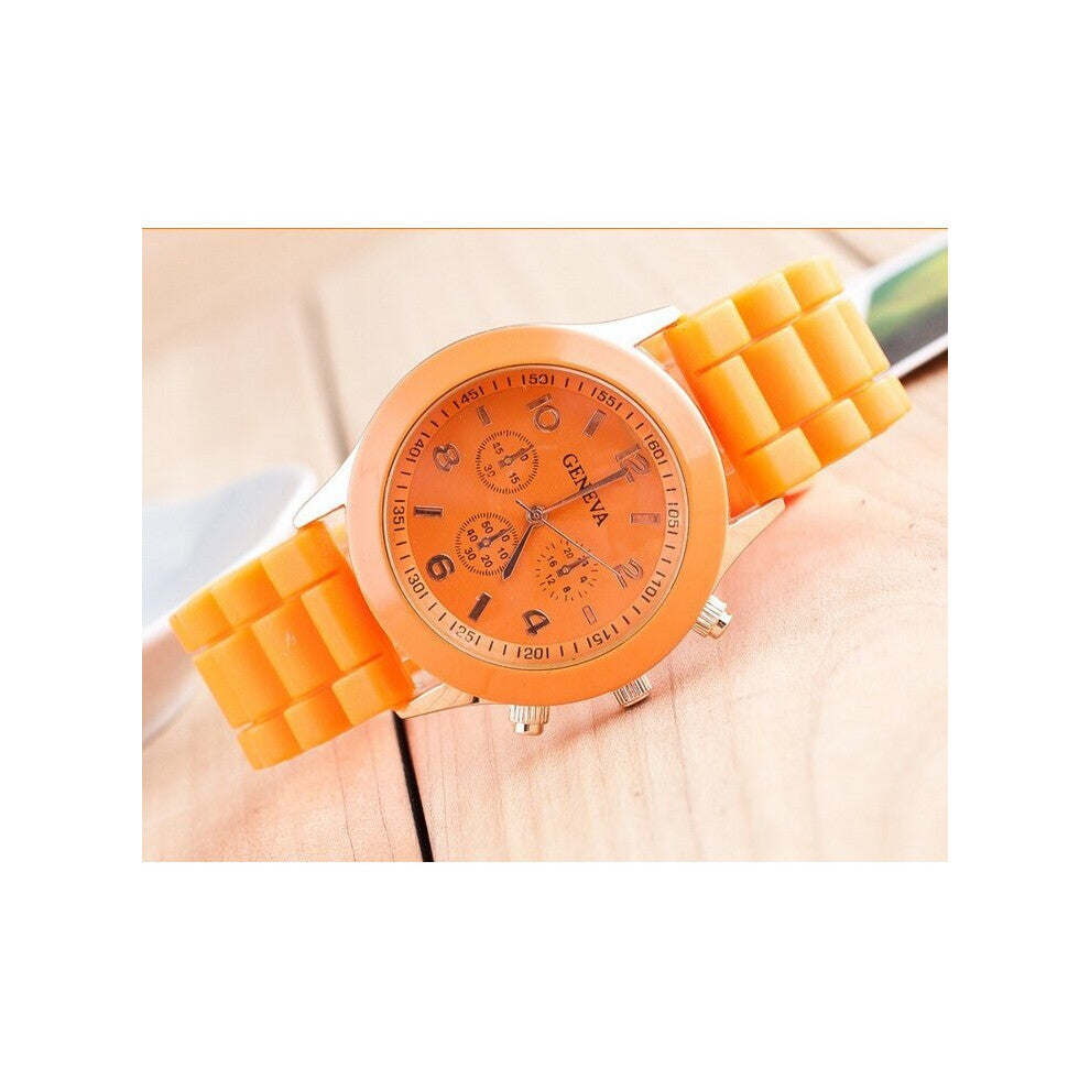 Candy Silicone Watches Women Students Girls Sport Wristwatches Clock Hour Children kids watch