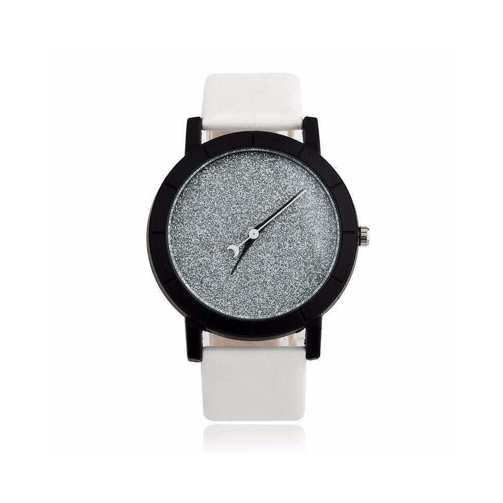 Moon Stars Wrist Watch Women Unique Romantic Starry Sky Dial Casual Quartz Watches Watch For Women