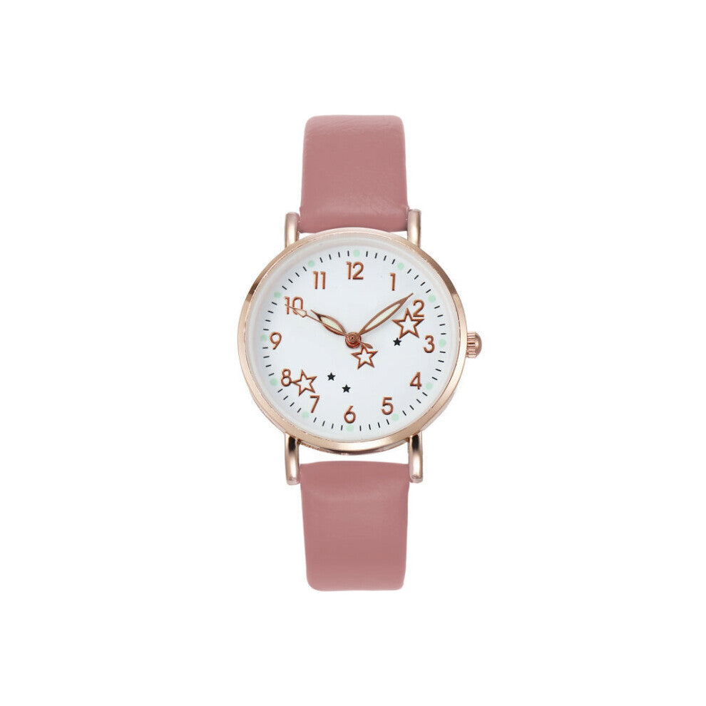 Creative Luminous Watch for Women Small Dial Leather Strap Quartz Clock Laides Dress Classic Wrist Watches Reloj Muje