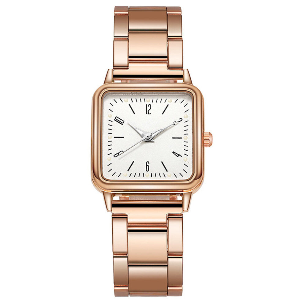 Watch Women Square Female Watches Golden Quartz Stainless Steel Waterproof Wrist Watch Luminous Ladies Watch
