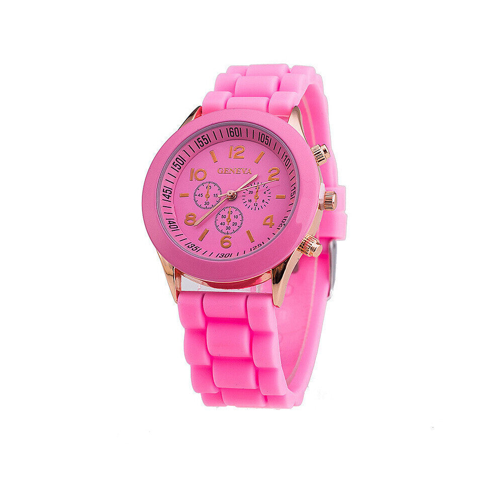 Women Watches Ultra-thin Quartz Watch Ladies Clock Pink Silicone Wristwatch relogio feminino