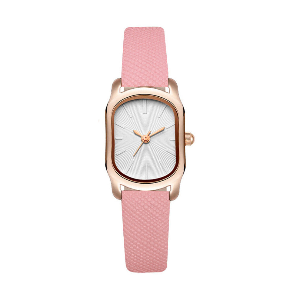 Women's Small Watches Vintage Leather Ladies Wrist Watches Oval Dial Dress Retro Female Quartz Wristwatches