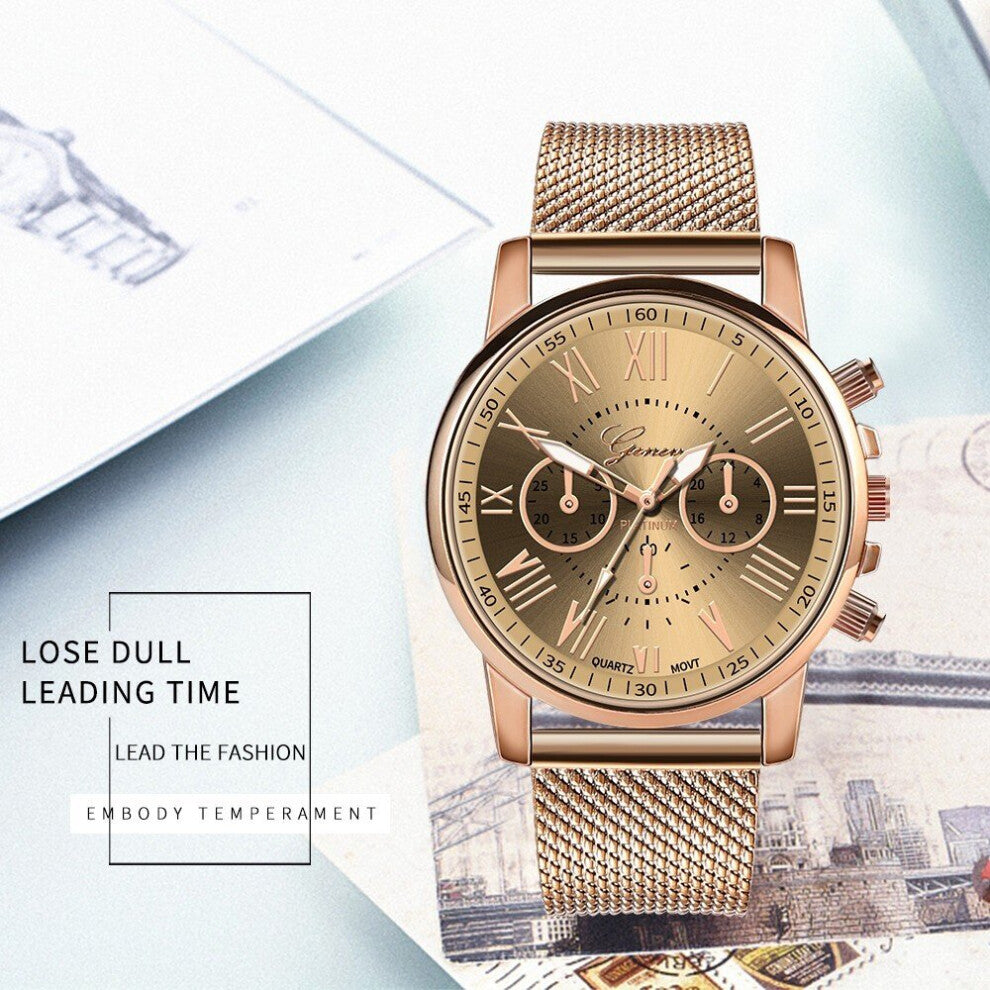 Business Watches Women Casual Quartz Stainless Steel Dial Band Wrist Watch Digital Vintage Ladies Watch Relogio Feminino