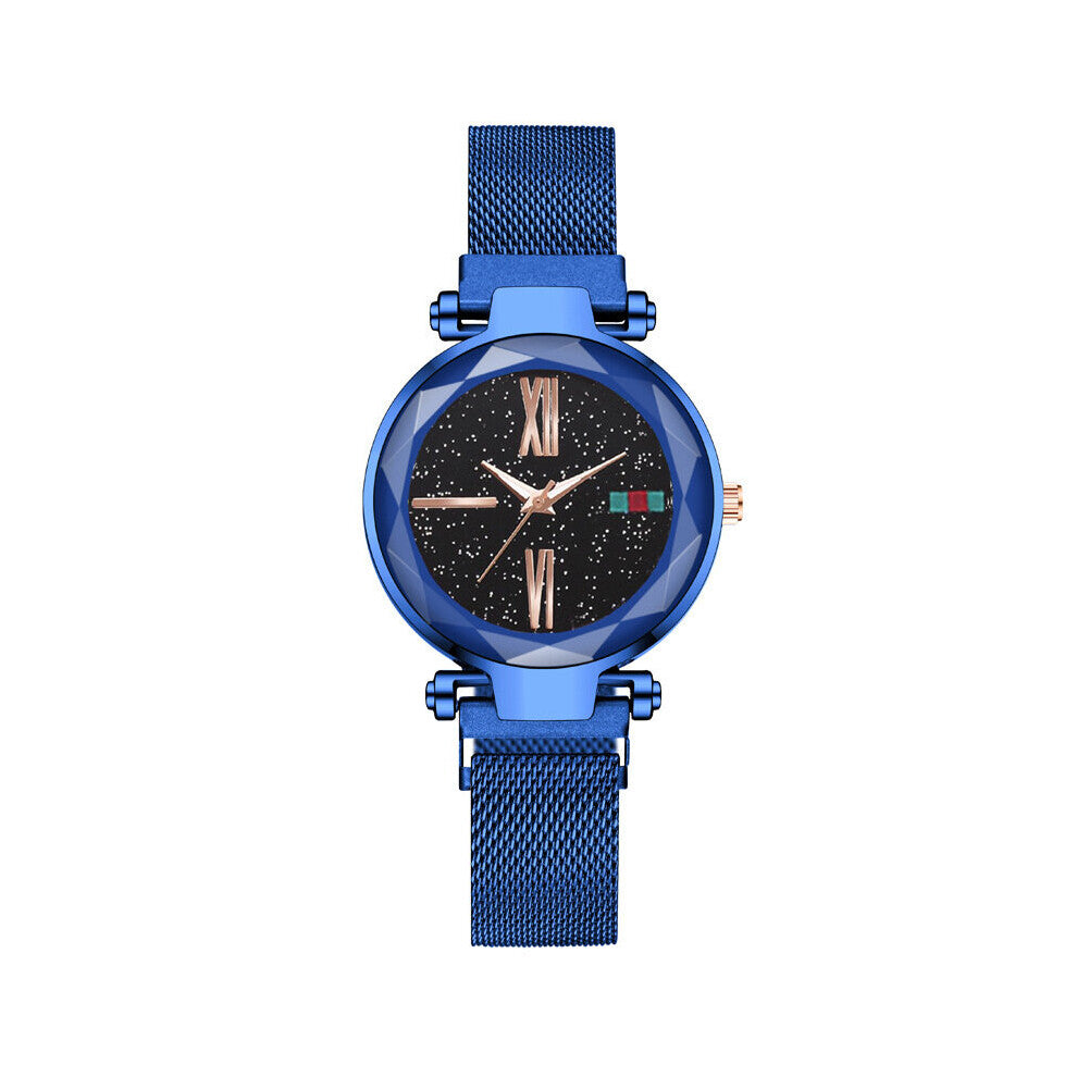Women Watches Rose Hot Starry Sky Ladies Clock Magnet Buckle Mesh Belt Quartz Wrist Watch Woman Montre Femme