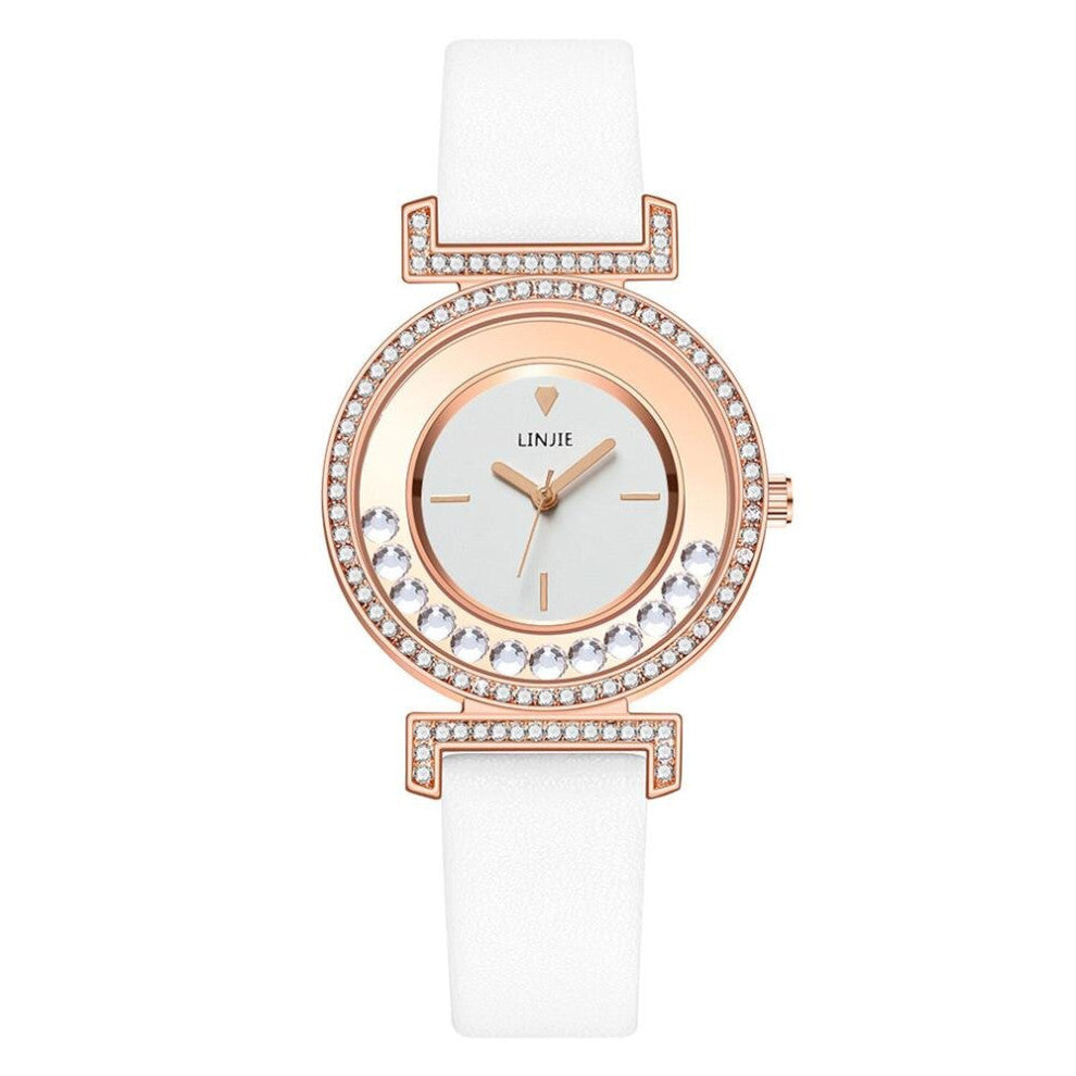 Women Watches Diamond Dial Ladies Leather Band Wrist Watch Casual Clock for Woman Montre Relogio
