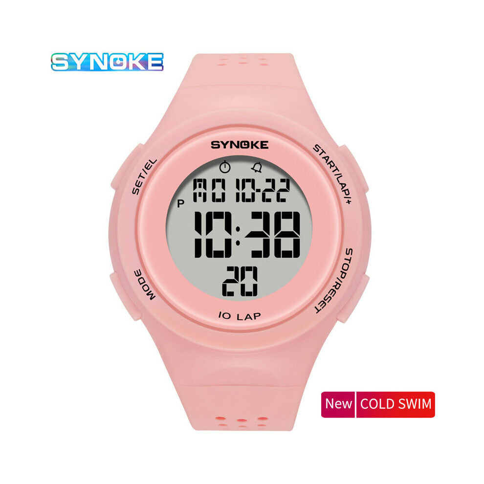 SYNOKE Ladies Digital Watch LED Swim Waterproof Male Clock Chronograph Calendar Alarm Sports Watches Relogio Masculino