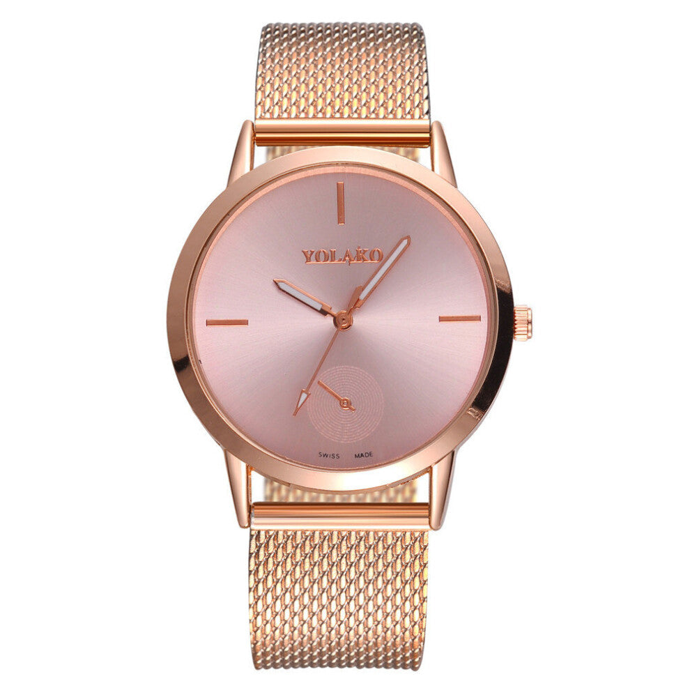 Fashionable Mirror Men Women General Mesh Belt Watches Women Watches Quartz Ladies Watch Reloj Hombre Horloge Zegarki ????