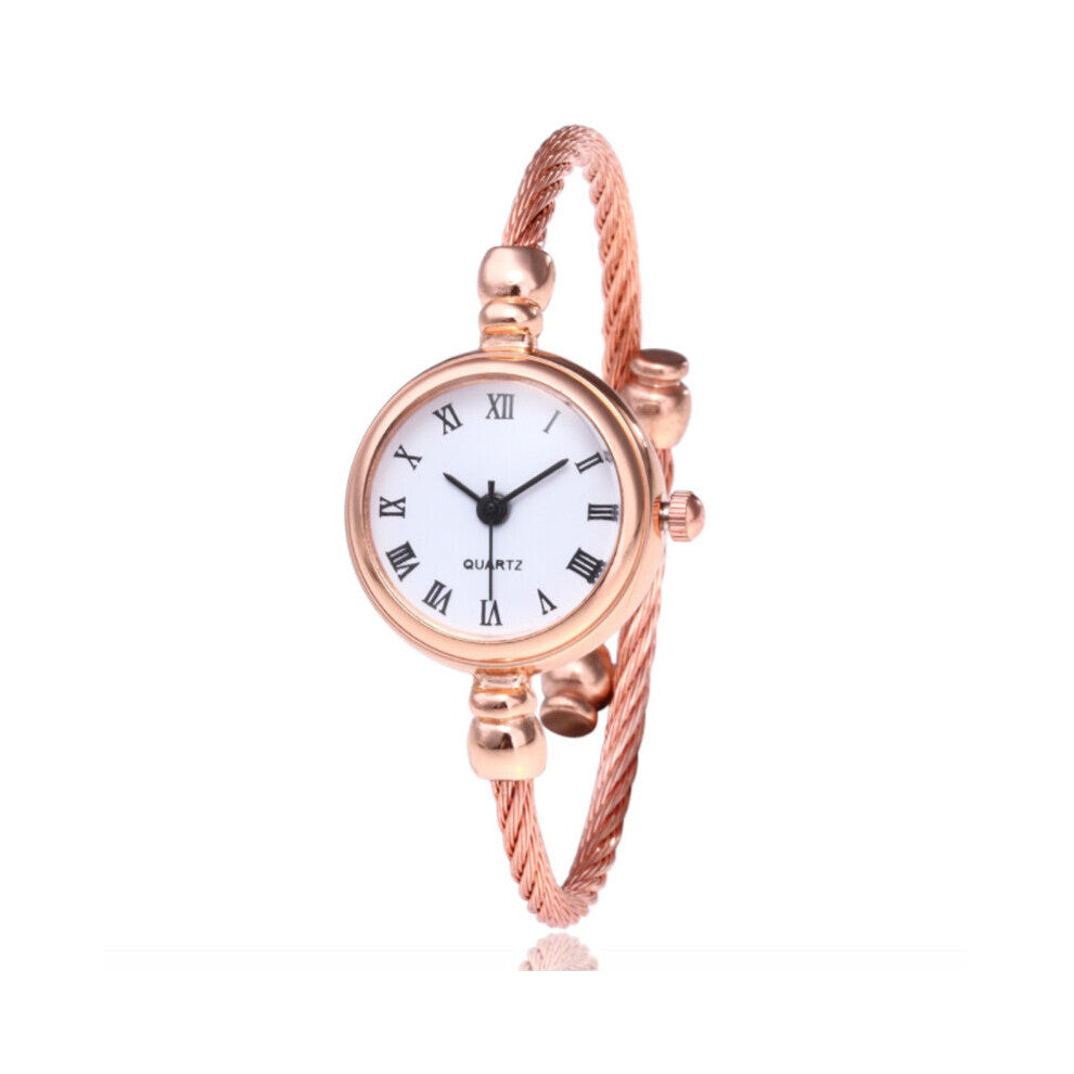 Small Bangle Bracelet Watch Stainless Steel Retro Ladies Quartz Wristwatches Casual Dress Women's Watches