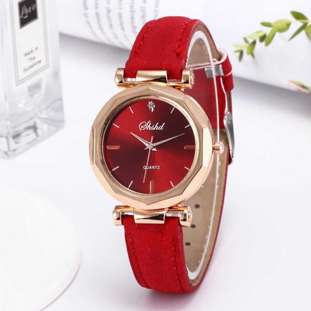 Watch For Women Pink Female Starry Sky Dial Leather Strap Quartz Wrist Watches Montre relojes Femme Ladies Clocks