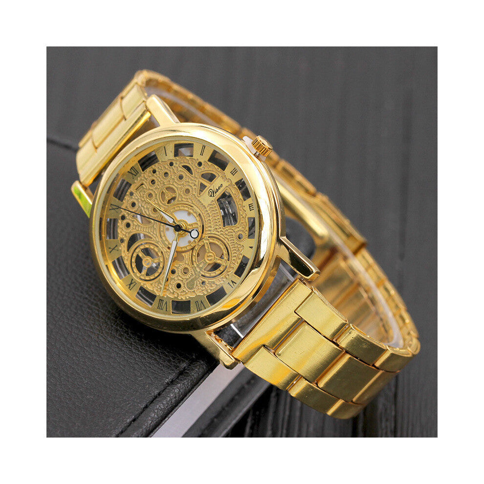 Creative Men Watches Watches Hollow Transparent Watches Stainless Steel Mens Watches reloj hombre