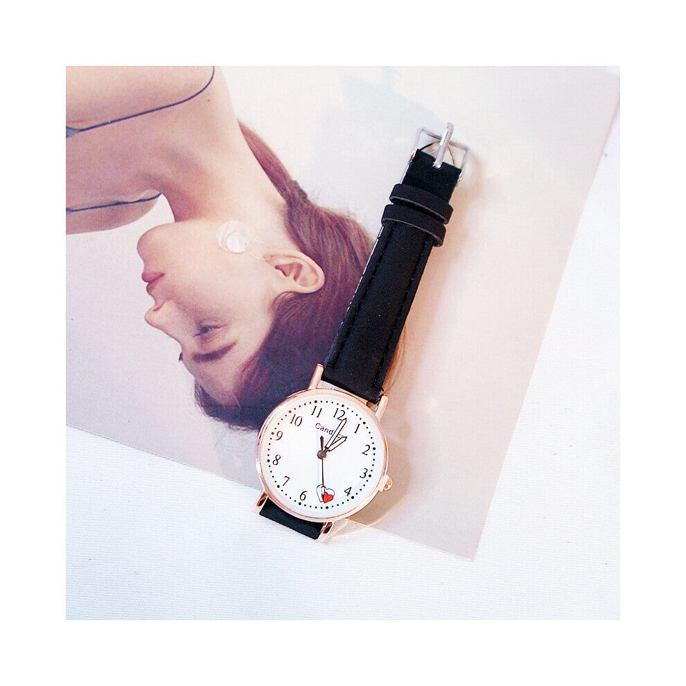 Women watches Casual Leather Strap Bracelet Lovely Ladies Wrist Watch Heart Shape Clock Relogio Feminino2020Zegarki