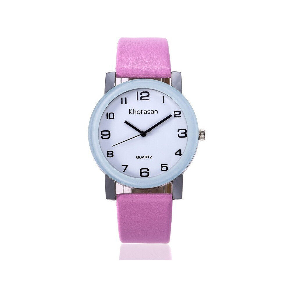 Khorasan Woman Watch Ladies Quartz Watch Top Leather Strap Wristwatch Women Watches Reloj Montre Femme