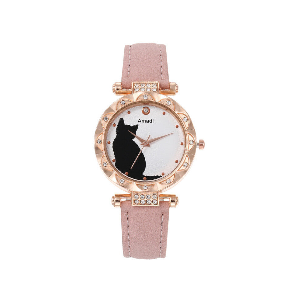 Montre Femme Women's Watches Ladies Set Watch Leather Band Watch Women Female Quartz Wristwatches