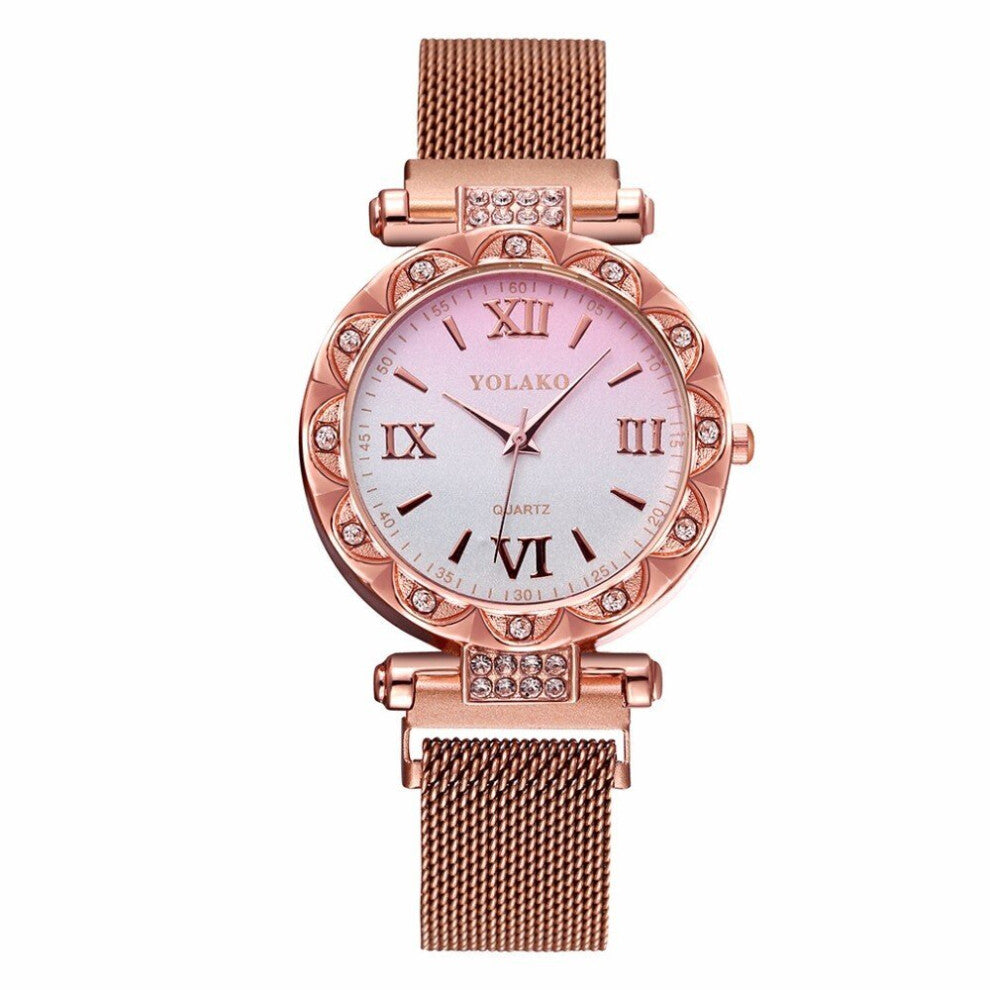 Women Watches Magnet Stainless Steel Starry Sky Watches Women Diamond Female Clock Quartz Watch Relogio Feminino