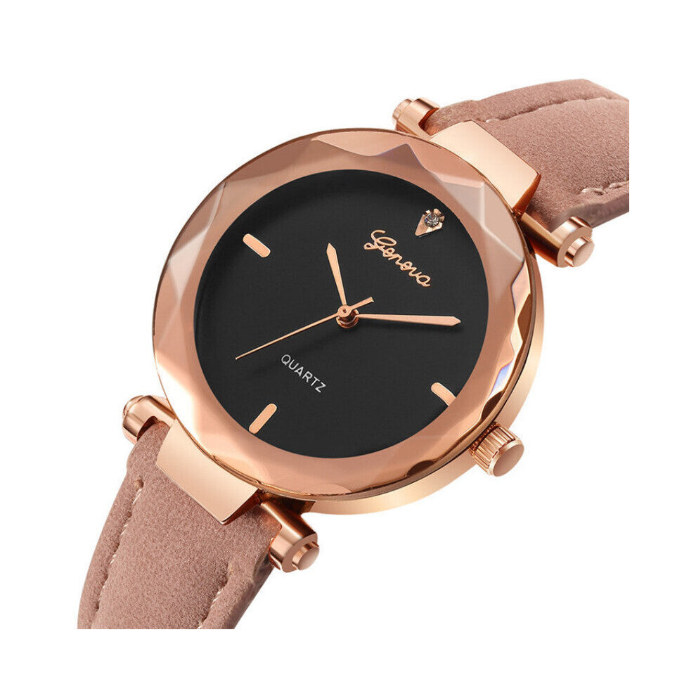 Women's Watches Leather Band Quartz Wristwatches Casual Ladies Watches Clock Gift
