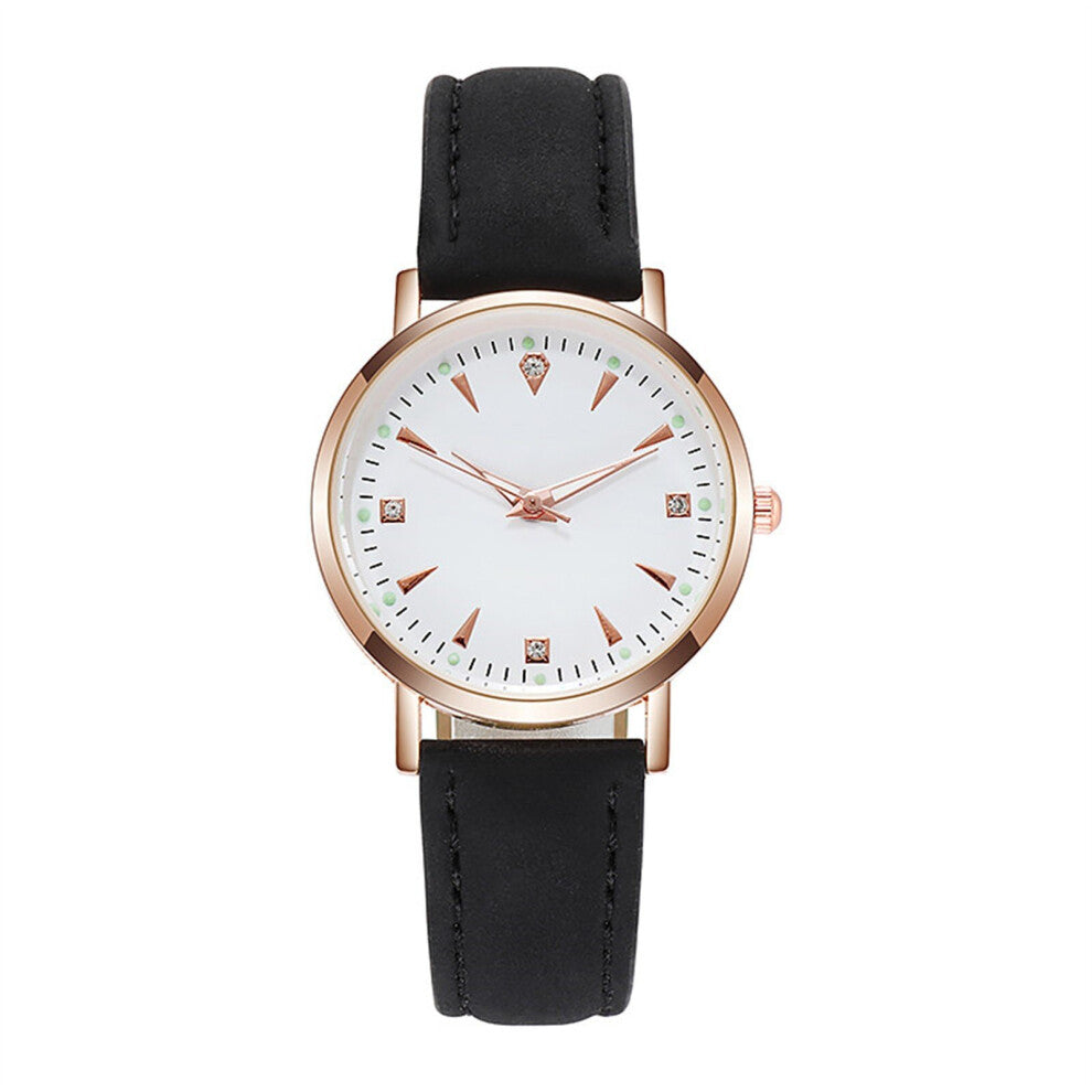 Women Watch Casual Round Dial Bracele Women's Leather Strap Quartz Watches For Ladies Woman Reloj