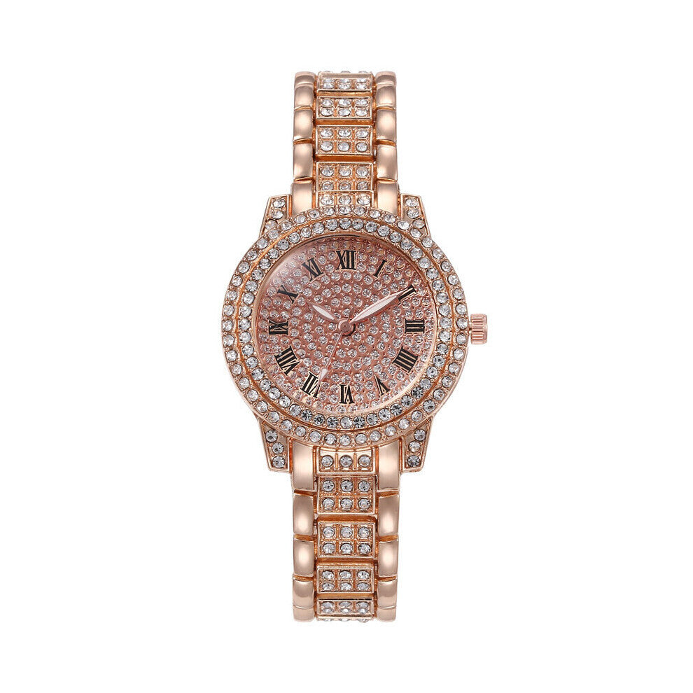 Women Watch with Diamond Watch Ladies Top Ladies Casual Women's Bracelet Rhinestone Crystal Watches
