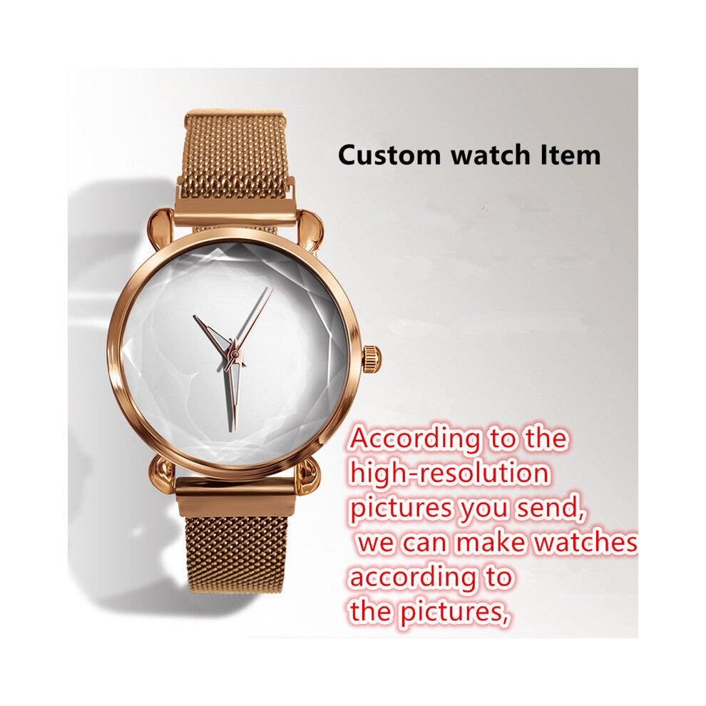 Arrival Anime Cartoon Customize Watch For Women DIY Watch Watches Quartz Wristwatch For Brithday Golden Alloy