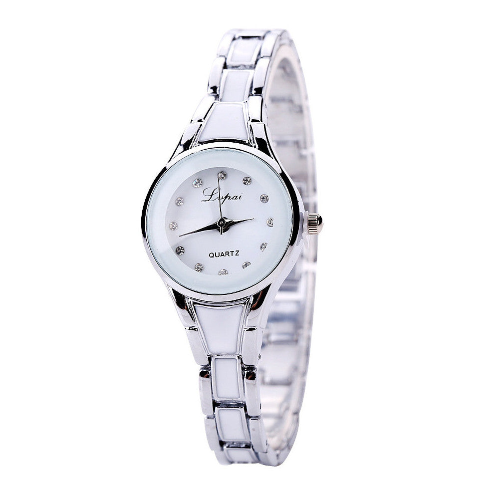 Watch for Women Rose Silver Bracelet Wristwatch Ladies Casual Quartz Womens Watches Relogio Feminino