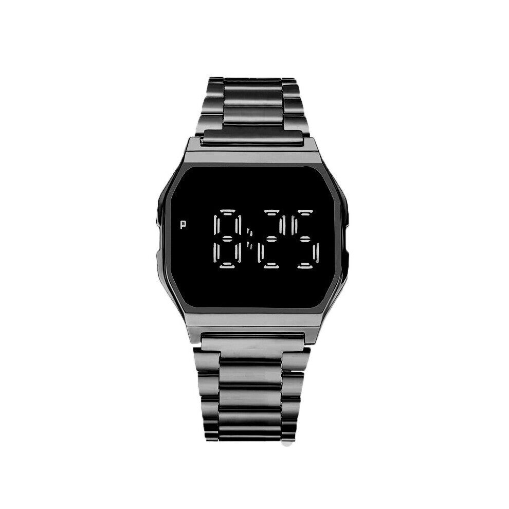 Silver Watch for Women Men Square Women's Watches LED Digital Wrist Watch Electronic Clock Montre Femme