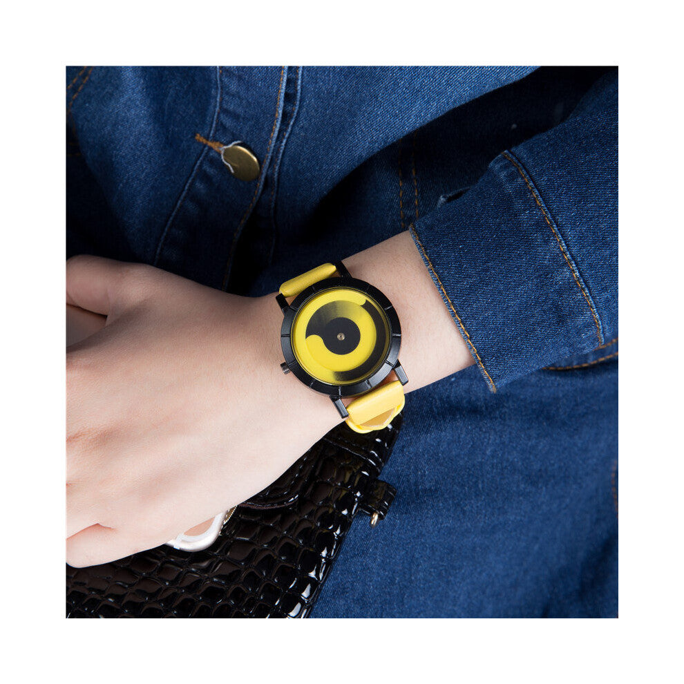 Creative Rotation Watches Women Wristwatches Leather Strap Quartz Watch Men Women Sports Watches Watch Relogio