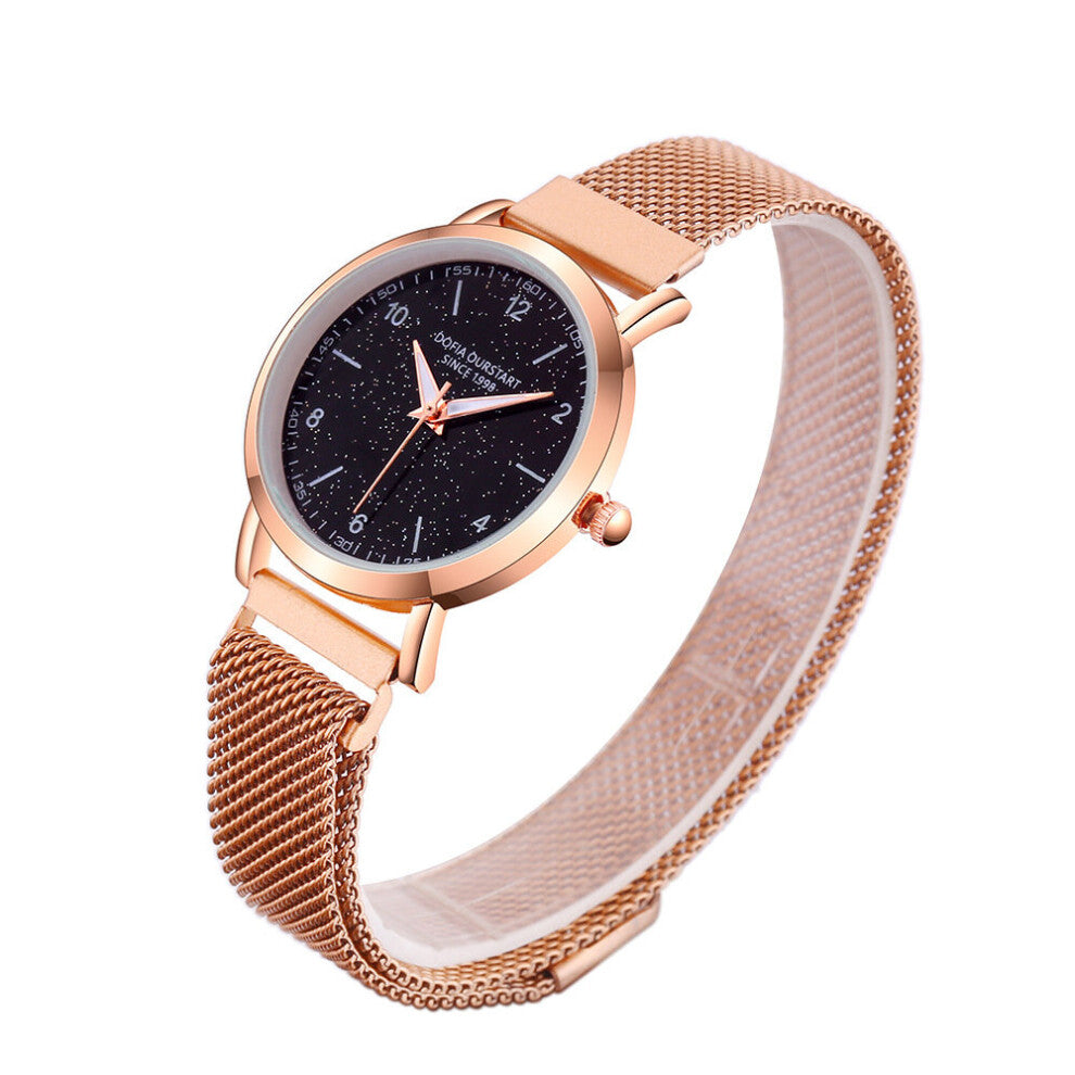 Watches For Women Bracelet Quartz Magnetic Watch Ladies Sports Dress Rose Dial Wristwatches Clock Relogio Feminino
