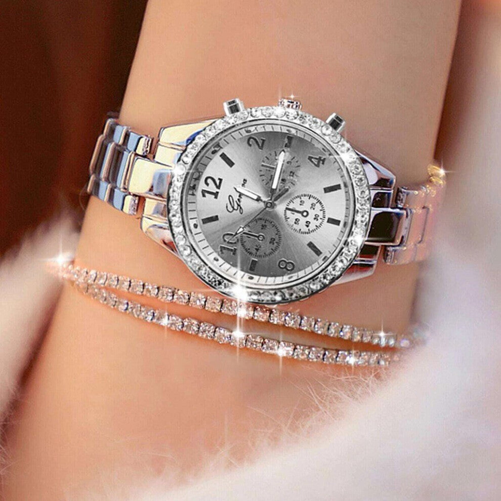 Watches Set Diamond Rhinestone Quartz Watch Women Wristwatches Ladies For Girl Clock relogio feminino