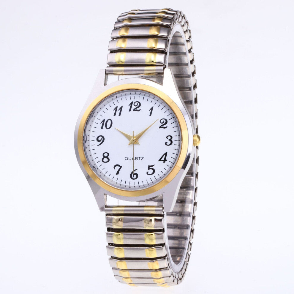 Men Women Wristwatch Couple Flexible Stretch Elastic Band Quartz Watches Man and Ladies Clock Wristwatches Gift