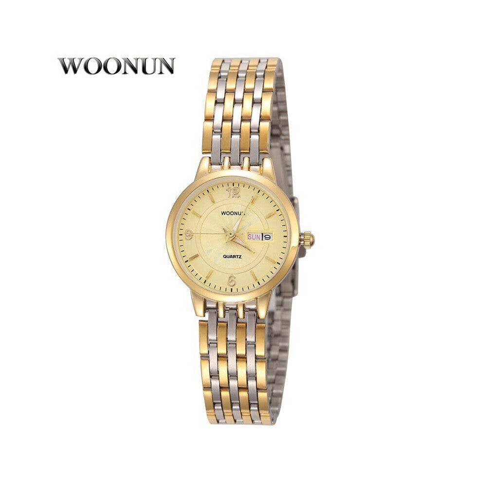 WOONUN Women Watches Casual Stainless Steel Date Quartz Wrist Watches For Women Ladies Watches Relogio Feminino
