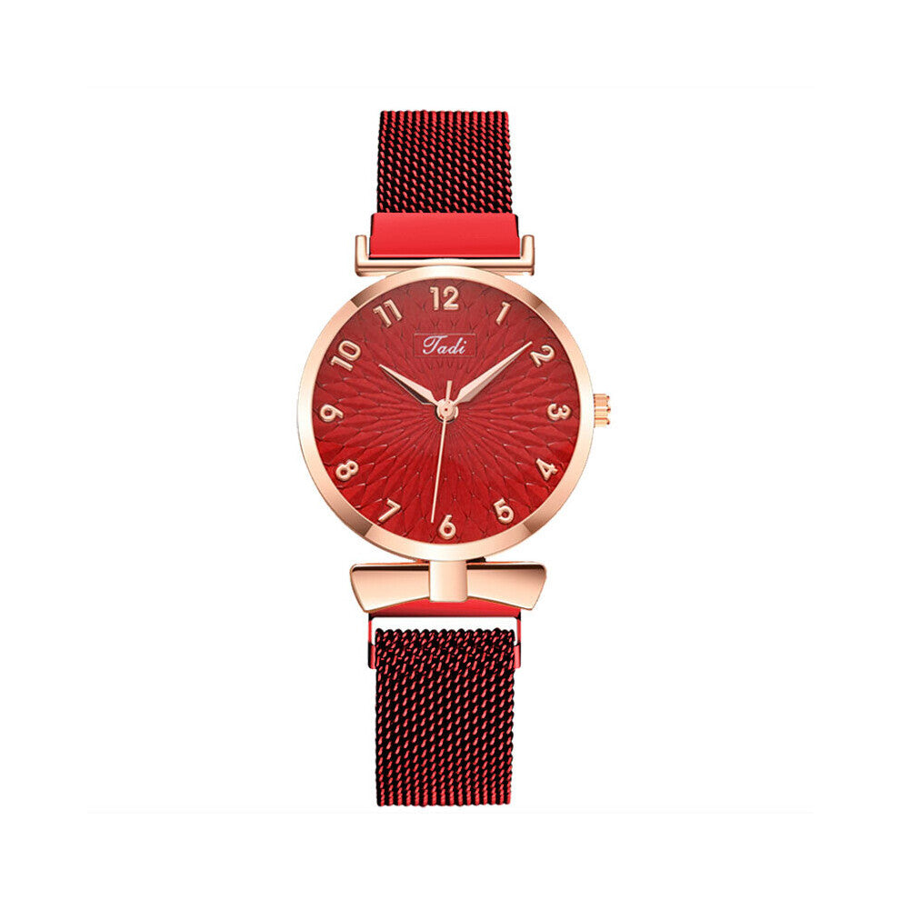 Women Watch Magnetic Mesh Band Watch Ladies Top Ladies Casual Women's Bracelet Mesh Crystal Female Watches