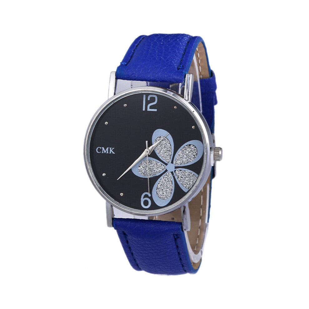 Watches Women Leather Strap Flower Female Clock Ladies Quartz Wrist Watch Montre Femme Relogio Feminino