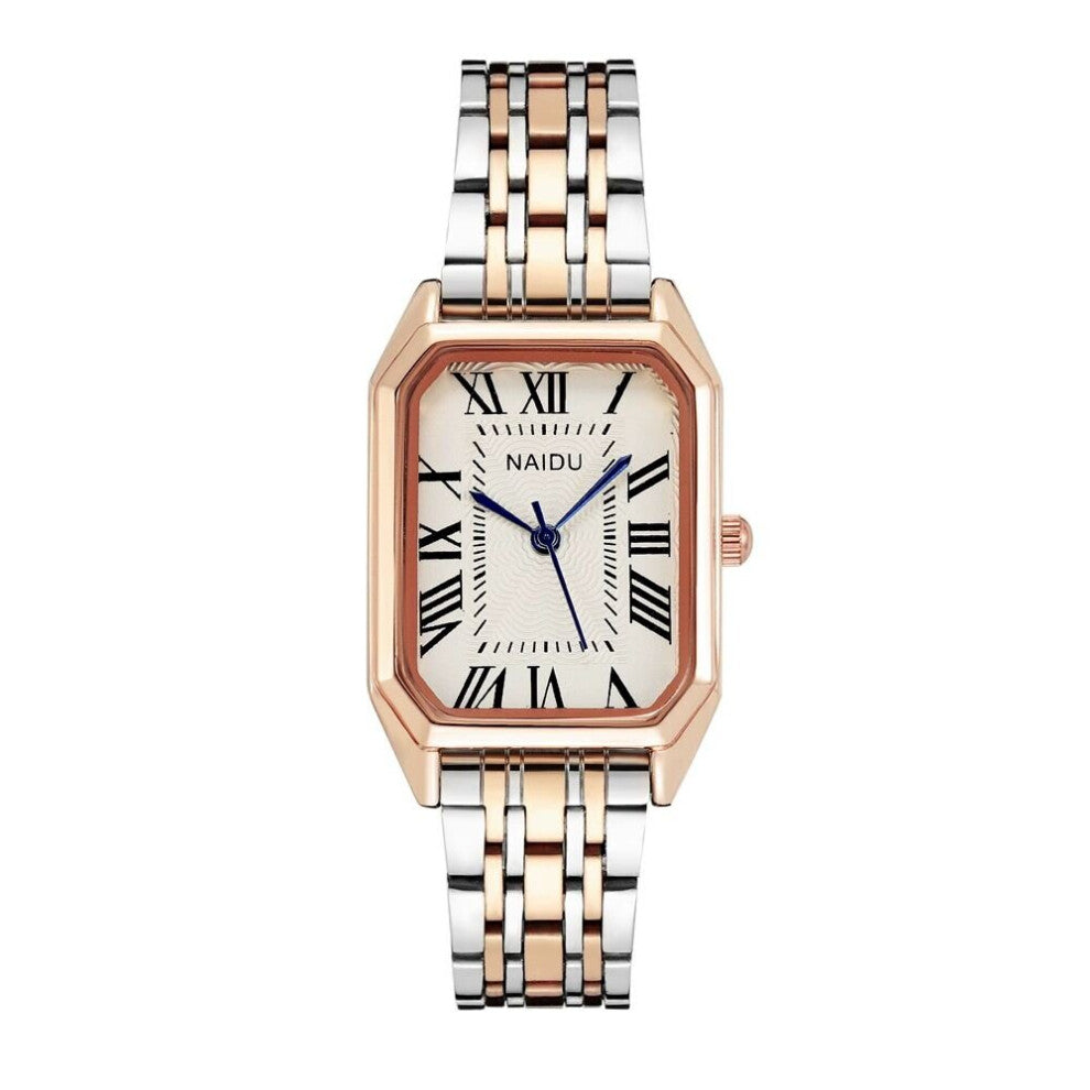 Women Quartz Watch Rose Wrist Watches For Women Stainless Steel Band Strap Female Clock Wristwatch Zegarek Damski