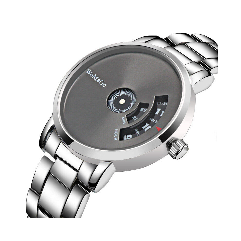 Casual Stylish Metal Men Watches Top Alloy Bracelet Scalloped Dial Quartz Wristwatch For Women Gift