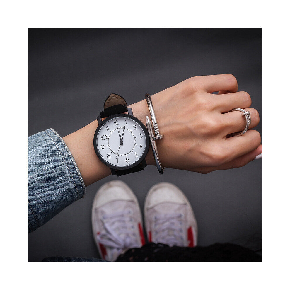 Hot Women Watch Starry Sky Watches Women Large Dial Sport Watch Women Quartz Couple Watches Leather Strap Gift