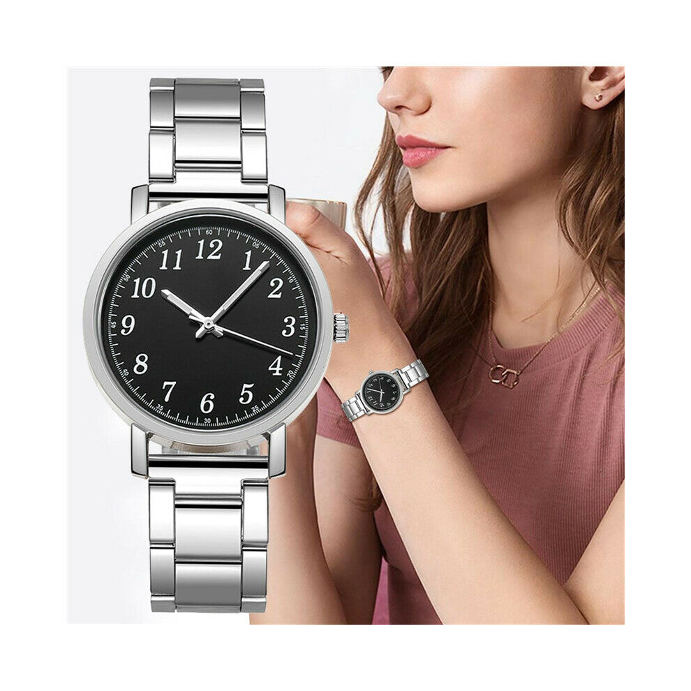 Creative Steel Band Couple Watches Women's Men's Quartz Watch