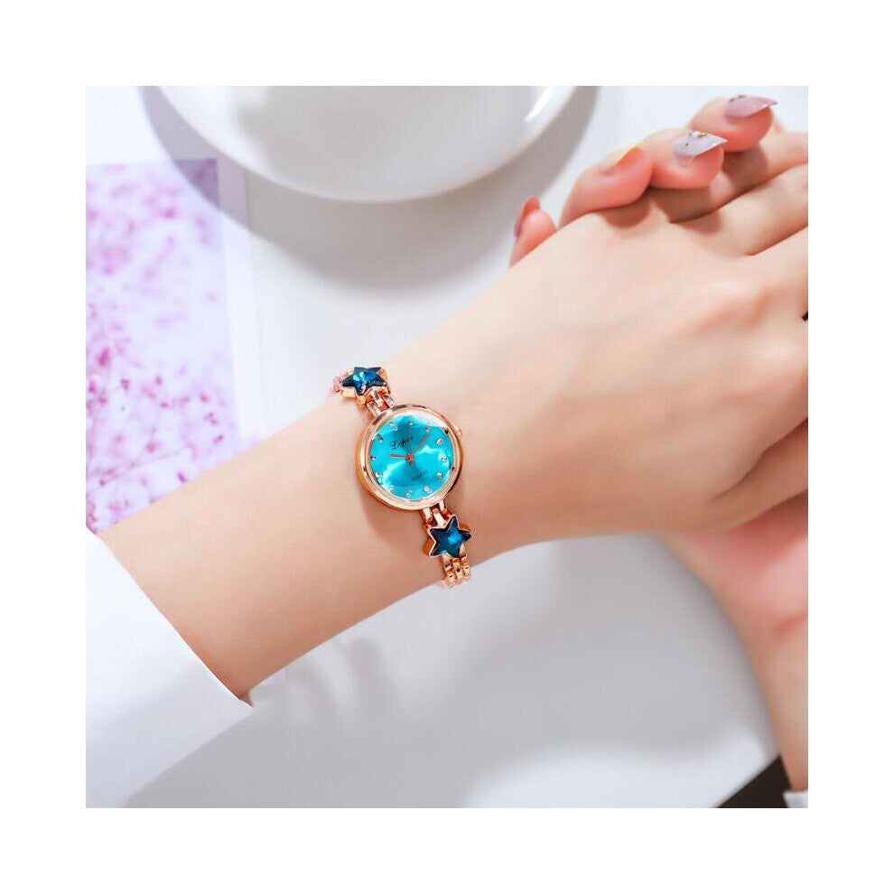 Women's Watches Star Bracelet Set Ladies Wristwatch Gift Steel Quartz Watch For Woman Rhinestone Clock zegarek damski