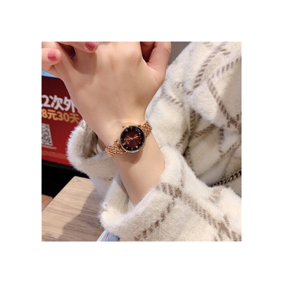 Hot Wathes Women Dial Bracelet Quartz Clock Metal Silver Belt Creative Dress Watches For Ladies Gift